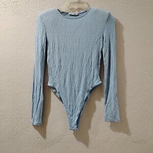 ZARA -S-sweaters Light Blue Long Sleeve Bodysuit